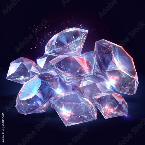 Wallpaper Mural Sparkling Diamonds. Torontodigital.ca