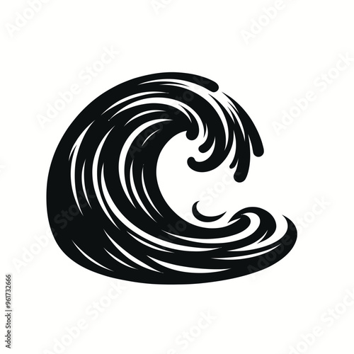 Wave silhouette