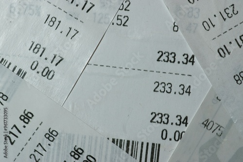 Collage of receipts from the store