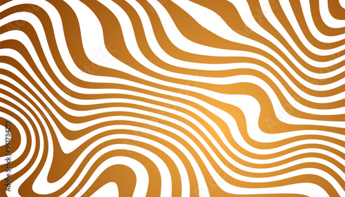 Caramel background. Vector pattern with wavy texture. Liquid peanut butter backdrop
