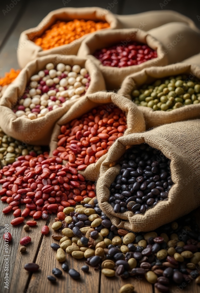 Fototapeta premium beans in a bag