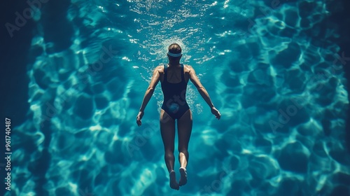 Swimmer in Pool