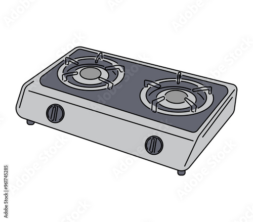 Gas Stove Illustration
