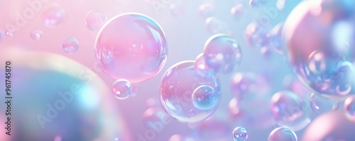 Wallpaper Mural Colorful abstract bubbles creating a dreamy and pastel background for phone wallpaper or digital art Torontodigital.ca