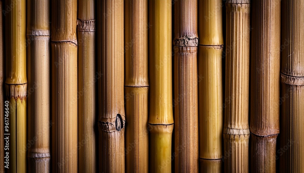 Obraz premium bamboo close-up wallpaper texture pattern or background