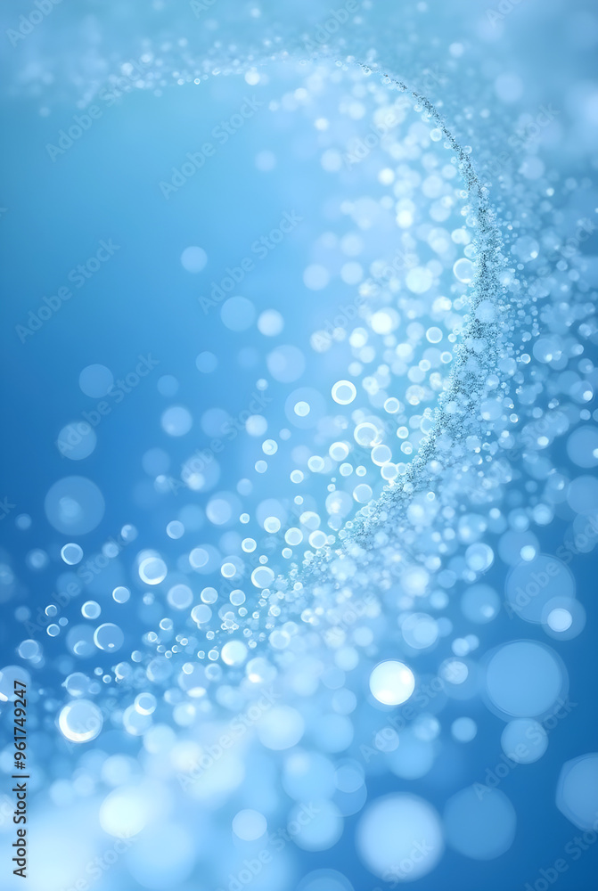 Abstract Blue Bubble Pattern Abstract Blue Bubble Pattern