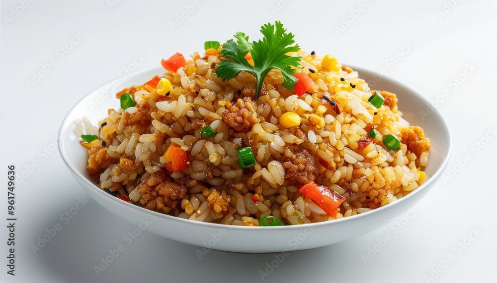 Fried rice is a typical Indonesian food, prepared with traditional spices Fried rice is a typical Indonesian food, prepared with traditional spices