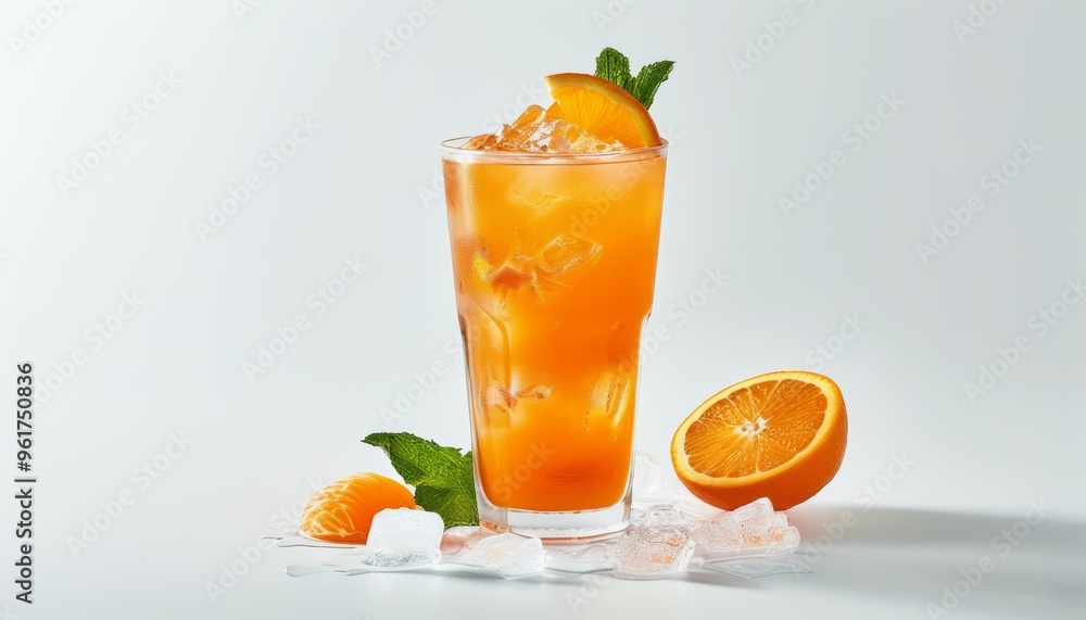 Orange juice, a refreshing drink in hot weather Orange juice, a refreshing drink in hot weather