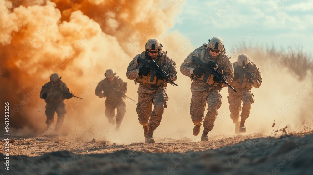 Soldiers Running in Combat
military Soldiers Running in Combat
military