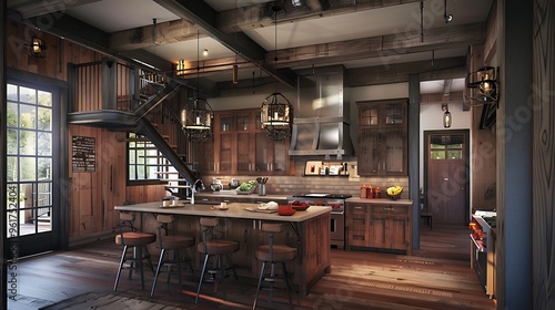 Rustic home meets modern sophistication in this charming design experience. 