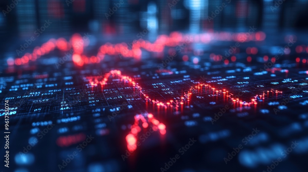 Red and Blue Data Graph Red and Blue Data Graph