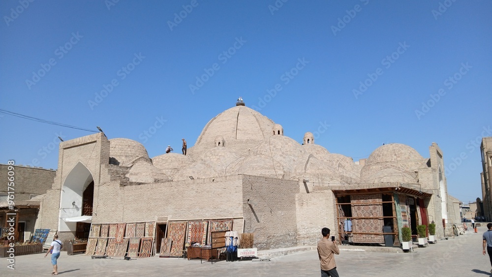 Fototapeta premium Bukhara and Smarkand, architecture, mosque, building, monument, door, gate, religion, morocco, landmark, ancient, entrance, tourism, marble, agra, taj, mahal, oman, stone, column, old, italy, columns,