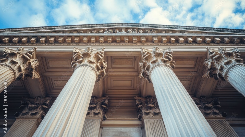 Fototapeta premium Architectural Columns with a Classic Design