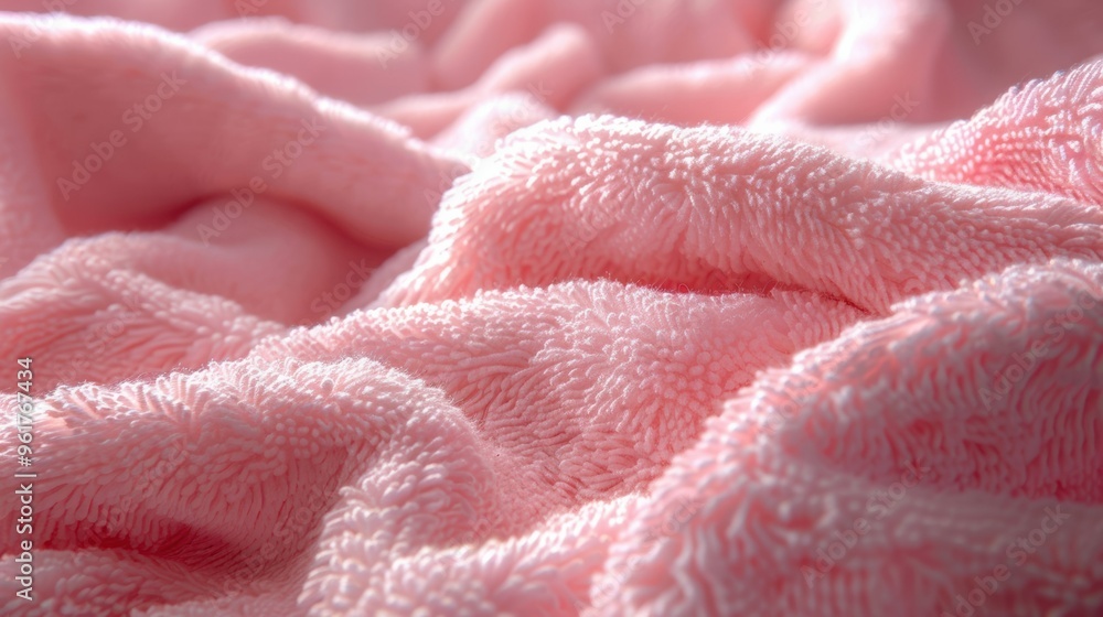 Soft Pink Fluffy Towel Fabric Texture Soft Pink Fluffy Towel Fabric Texture