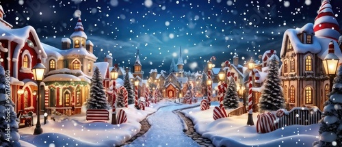Snowy Christmas Town