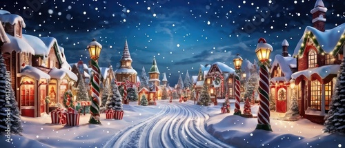 Snowy Christmas Village