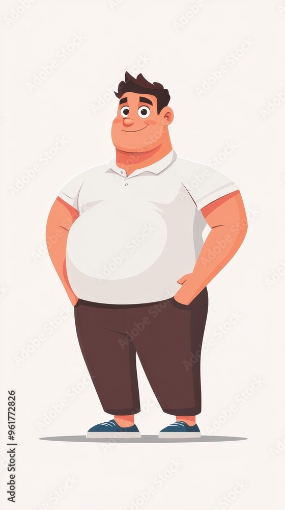 Obesity awareness infographic, showing body mass index chart, isolated background, minimalist design, flat cartoon style, medium shot. Obesity awareness infographic, showing body mass index chart, isolated background, minimalist design, flat cartoon style, medium shot.