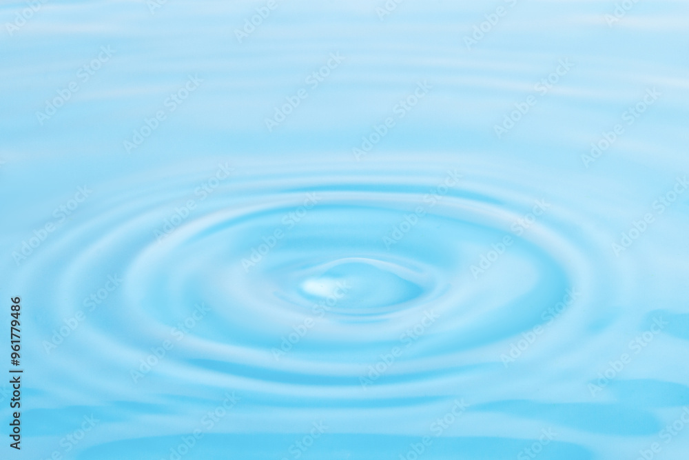 Water with circles radiating from the center Water with circles radiating from the center