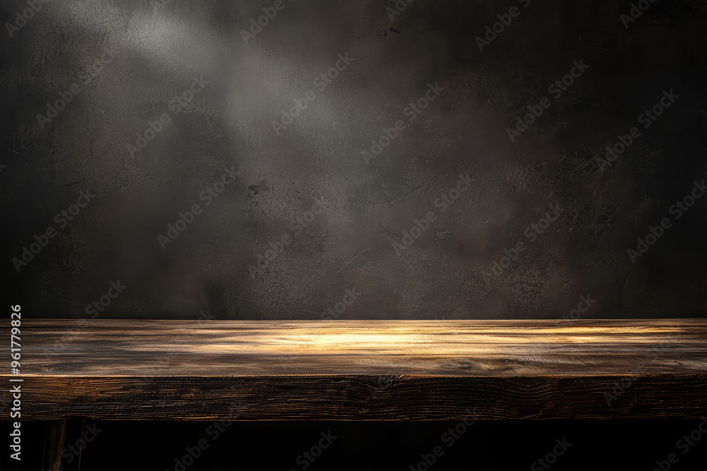 A Rustic Wooden Tabletop, Bathed in Soft Light, Beckons You to Create a Scene. A Rustic Wooden Tabletop, Bathed in Soft Light, Beckons You to Create a Scene.