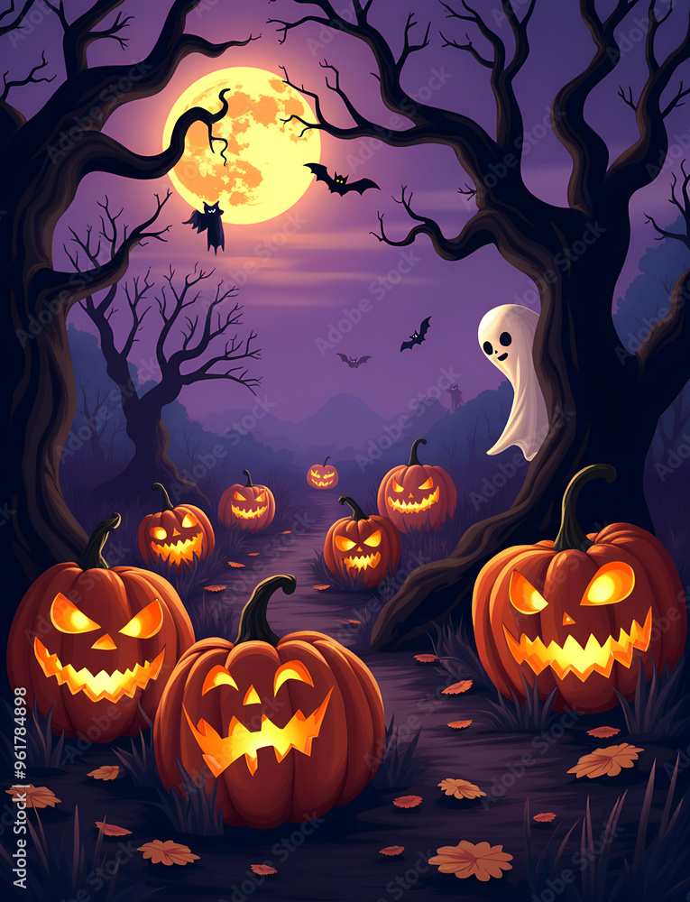 Halloween Night in the Pumpkin Patch Halloween Night in the Pumpkin Patch