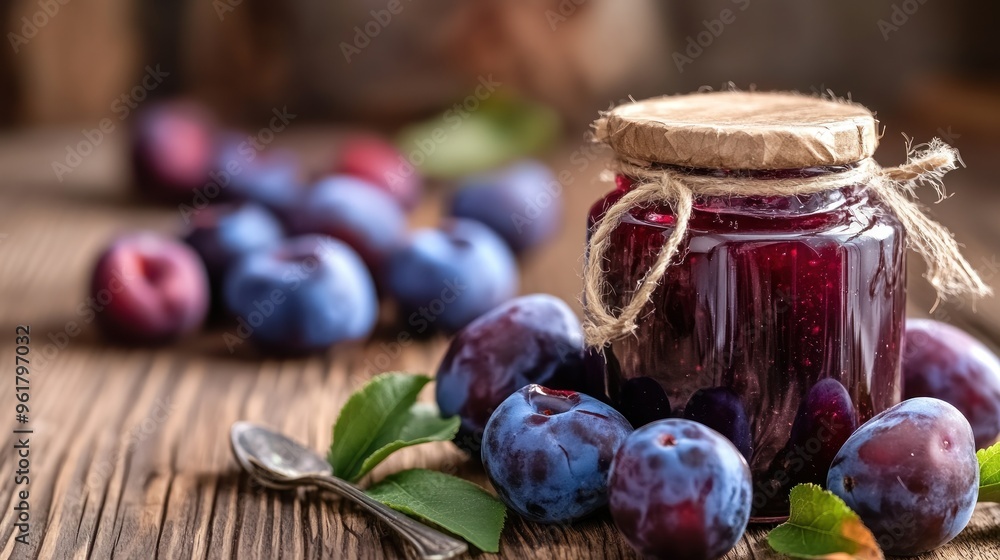 Homemade Plum Jam with Fresh Plums Homemade Plum Jam with Fresh Plums