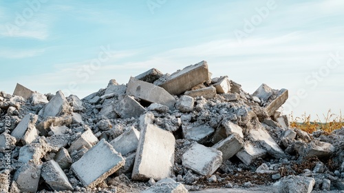 Pile of Concrete Debris