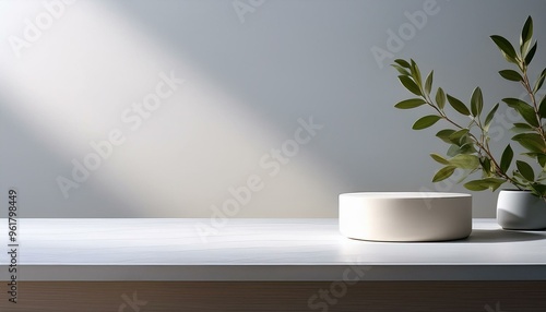 Wallpaper Mural Clean minimal surface for displaying products. With copy space. Torontodigital.ca