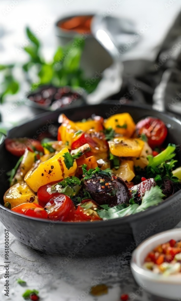 bowl filled with salad vegetables bowl filled with salad vegetables
