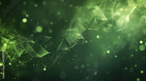 Light green abstract background, elegant background with polygons, and frame background