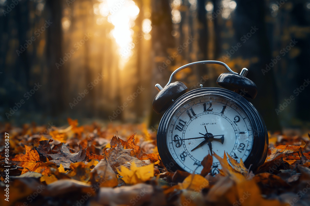 Concept, daylight saving time. Sommer time, winter time, changeover ...