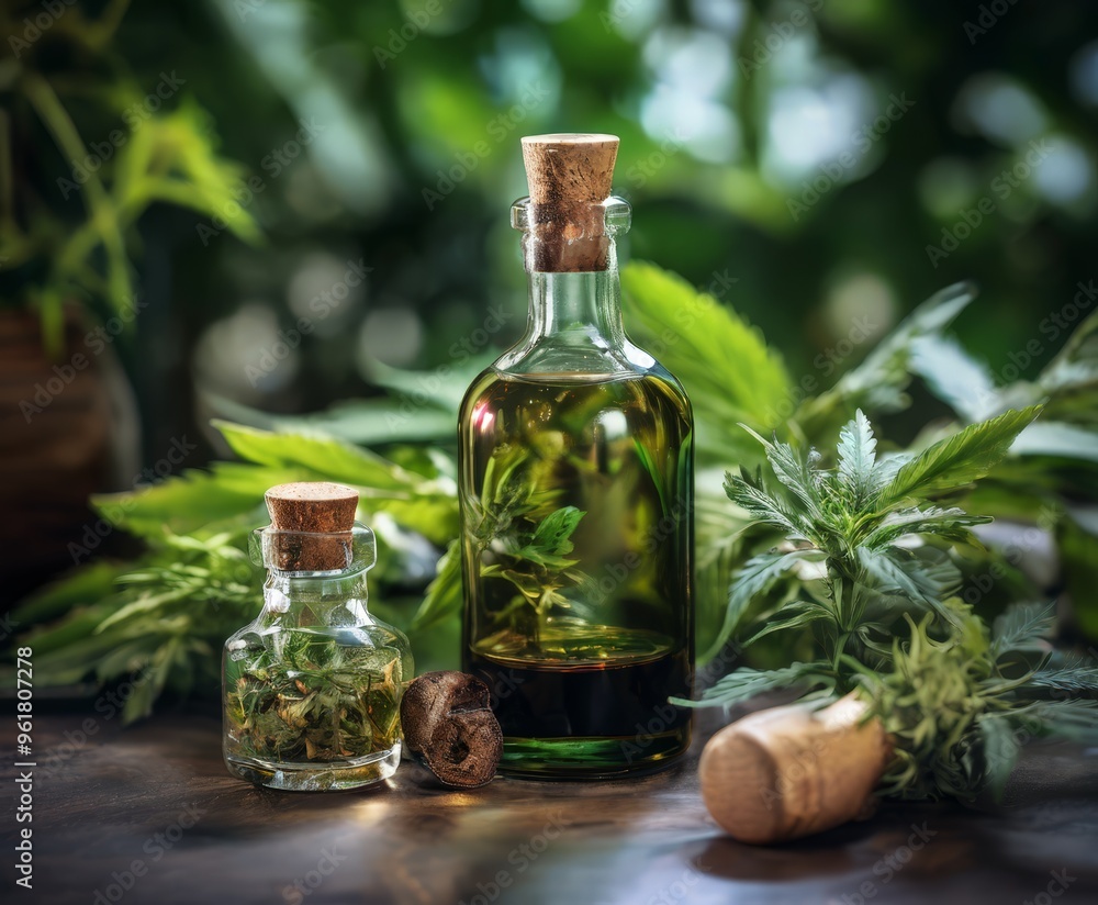 cannabis oil and leaves cannabis oil and leaves