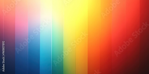 Abstract Vertical Gradient Rainbow Color Palette