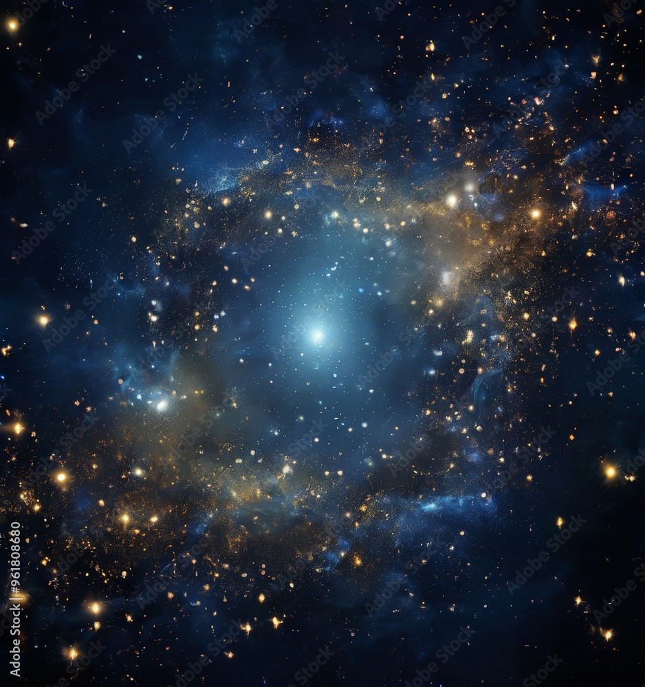 Naklejka premium large cluster stars in the sky