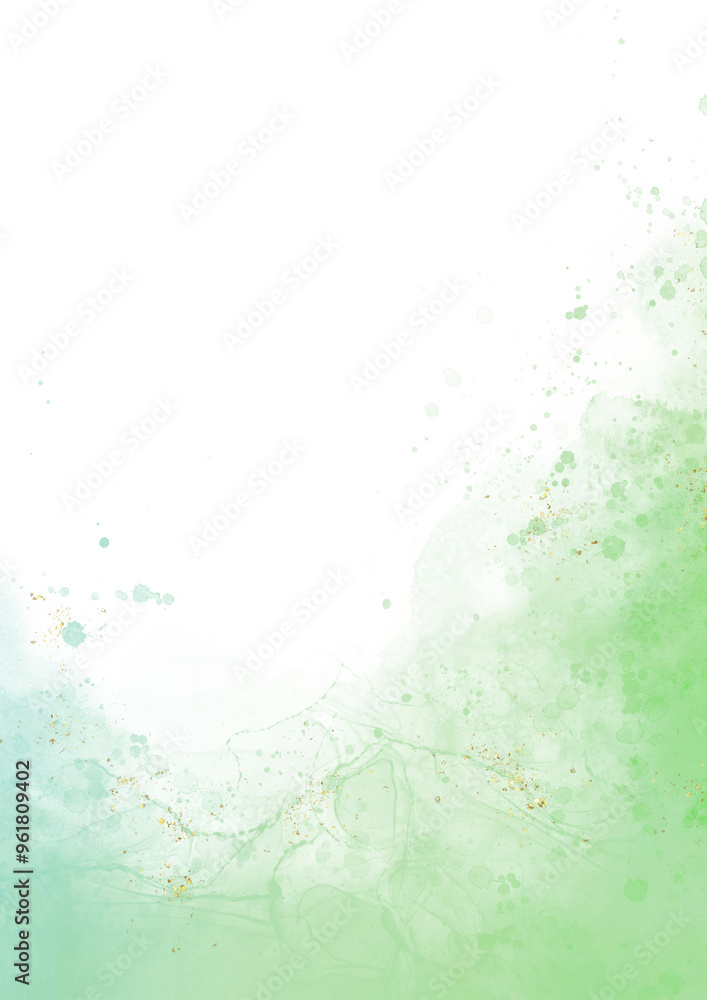 Abstract bule and green blush liquid watercolor background with golden lines, dots and stains. Pastel marble alcohol ink drawing effect. watercolour texture for cards, Brushstrokes and splashes. Abstract bule and green blush liquid watercolor background with golden lines, dots and stains. Pastel marble alcohol ink drawing effect. watercolour texture for cards, Brushstrokes and splashes.