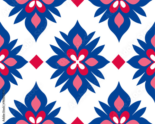 Seamless pattern geometric style flooring digital art abstract pattern design  
