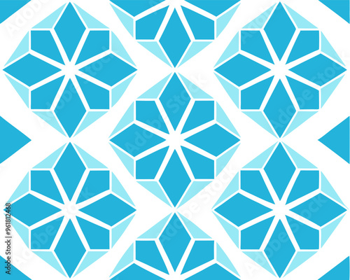 Seamless pattern geometric style flooring digital art abstract pattern design  