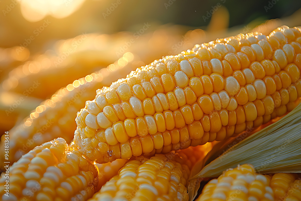 close up Corn cob close up Corn cob