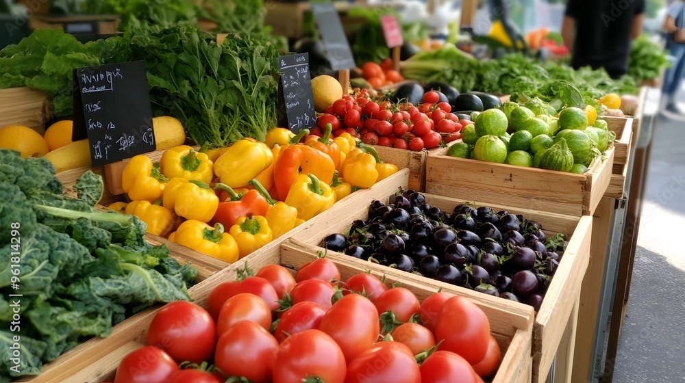 Bountiful Market Stall Showcasing Fresh Organic Produce and Plant Based Goods Bountiful Market Stall Showcasing Fresh Organic Produce and Plant Based Goods