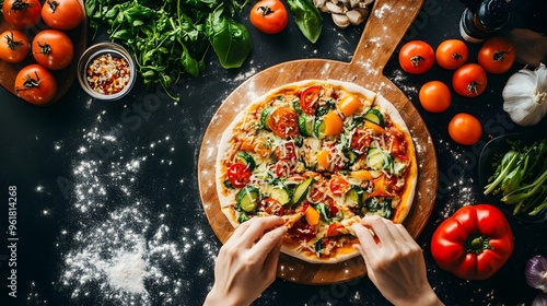 Vegan Pizza Crafted with Fr...