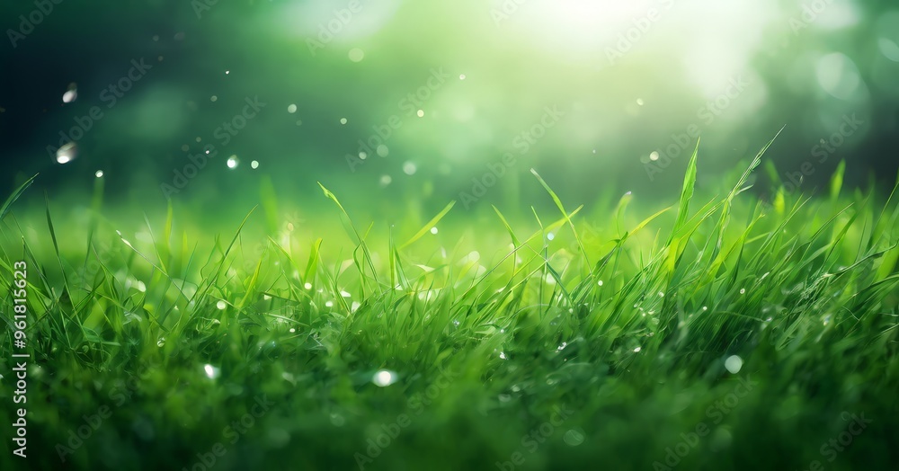 Fototapeta premium fresh green grass background