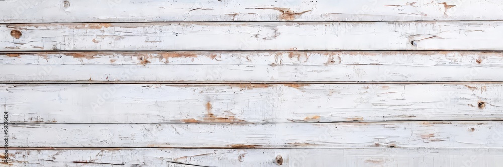 Naklejka premium white painted wood texture background