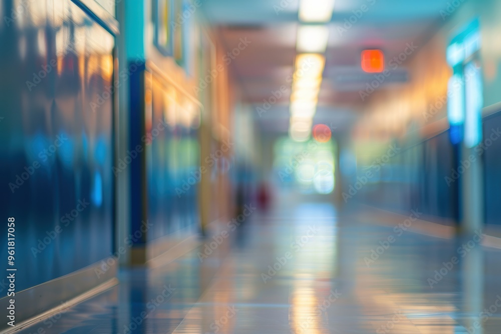 Abstract blurred school background, focused on classroom and learning environment. Abstract blurred school background, focused on classroom and learning environment.