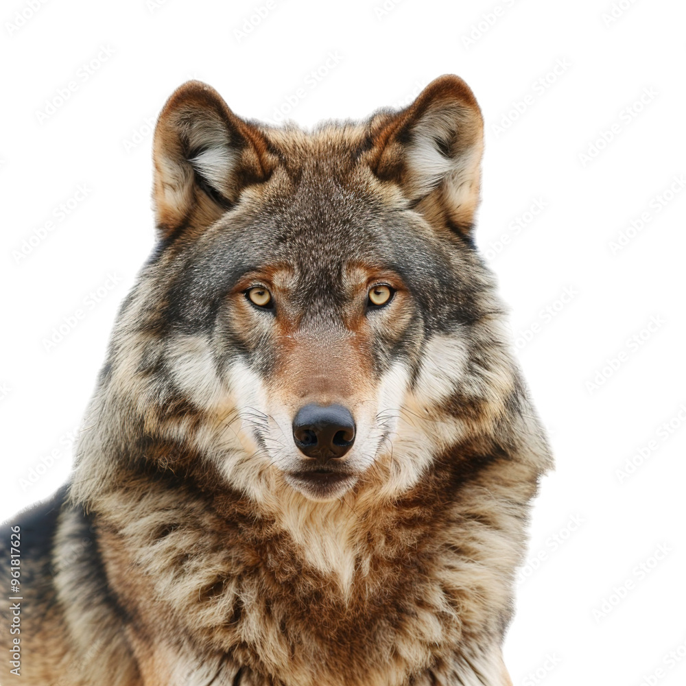 Fototapeta premium wolf isolated on white