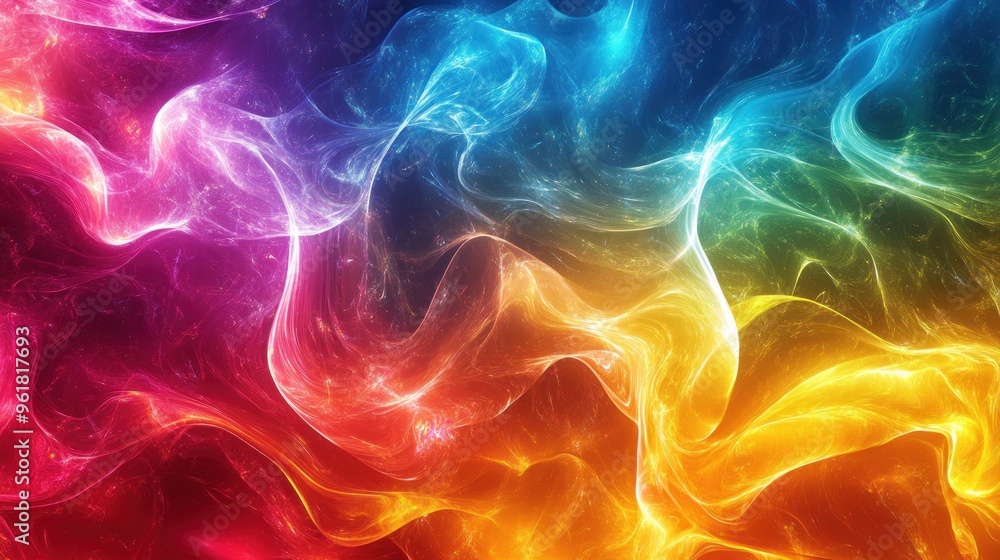Abstract Colorful Swirling Light and Dust Pattern Abstract Colorful Swirling Light and Dust Pattern