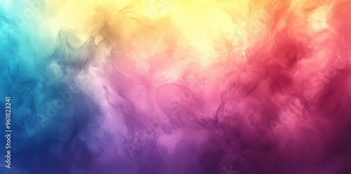 Abstract Swirling Colors in a Gradient Background