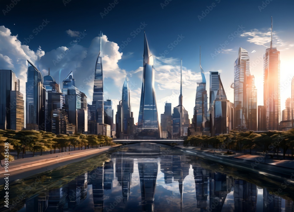 Obraz premium the sky is blue