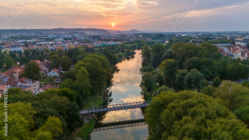 Panoramablick über die Altstadt von Regensburg