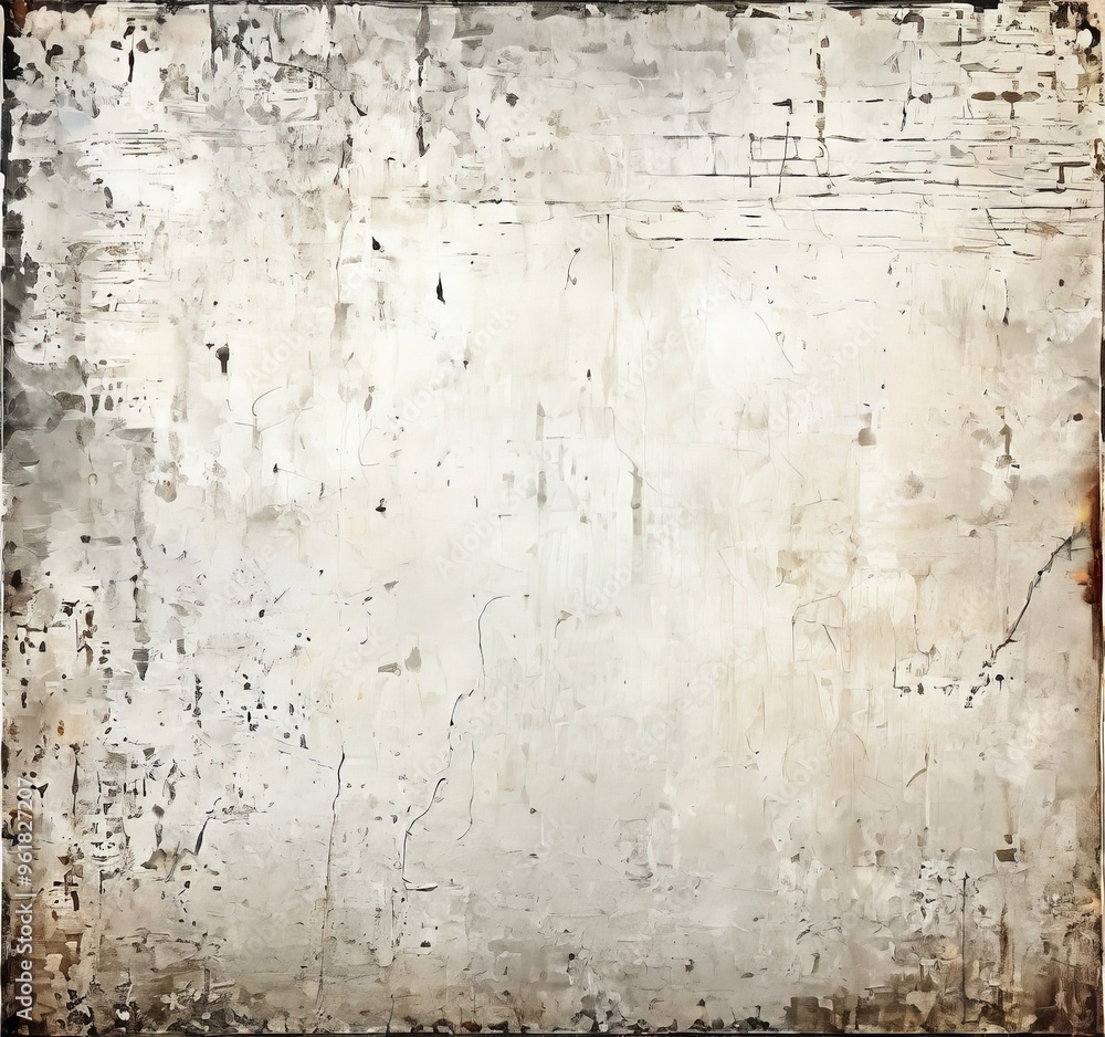 Fototapeta premium old, dirty, white and black painting