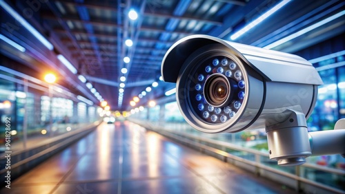 Security camera surveillance system with motion detection and night vision capabilities, security