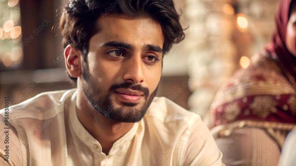 Portrait of a young Punjabi man in traditional attire showcasing emotions. Perfect for: Diwali, Vaisakhi, Punjab, India Portrait of a young Punjabi man in traditional attire showcasing emotions. Perfect for: Diwali, Vaisakhi, Punjab, India